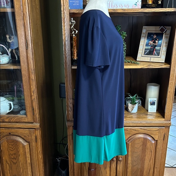 Annalee + Hope Navy and Teal Dress - Picture 2 of 6